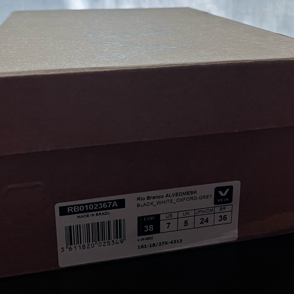 RIO BRANCO ALVEOMESH BLACK WHITE OXFORD GREY